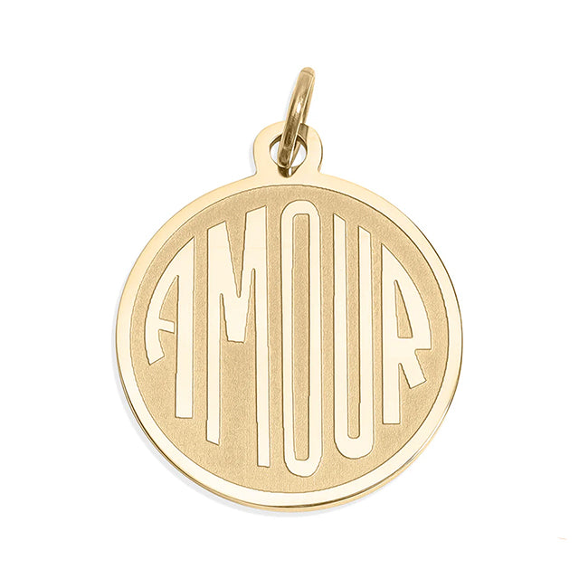 Amour Pendent Necklace - Gold