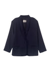 Navy blazer front view