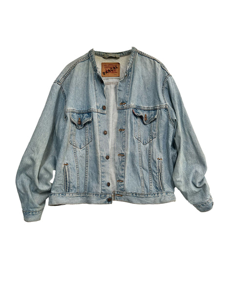 Deconstructed Reconstructed Oversized Denim Jacket