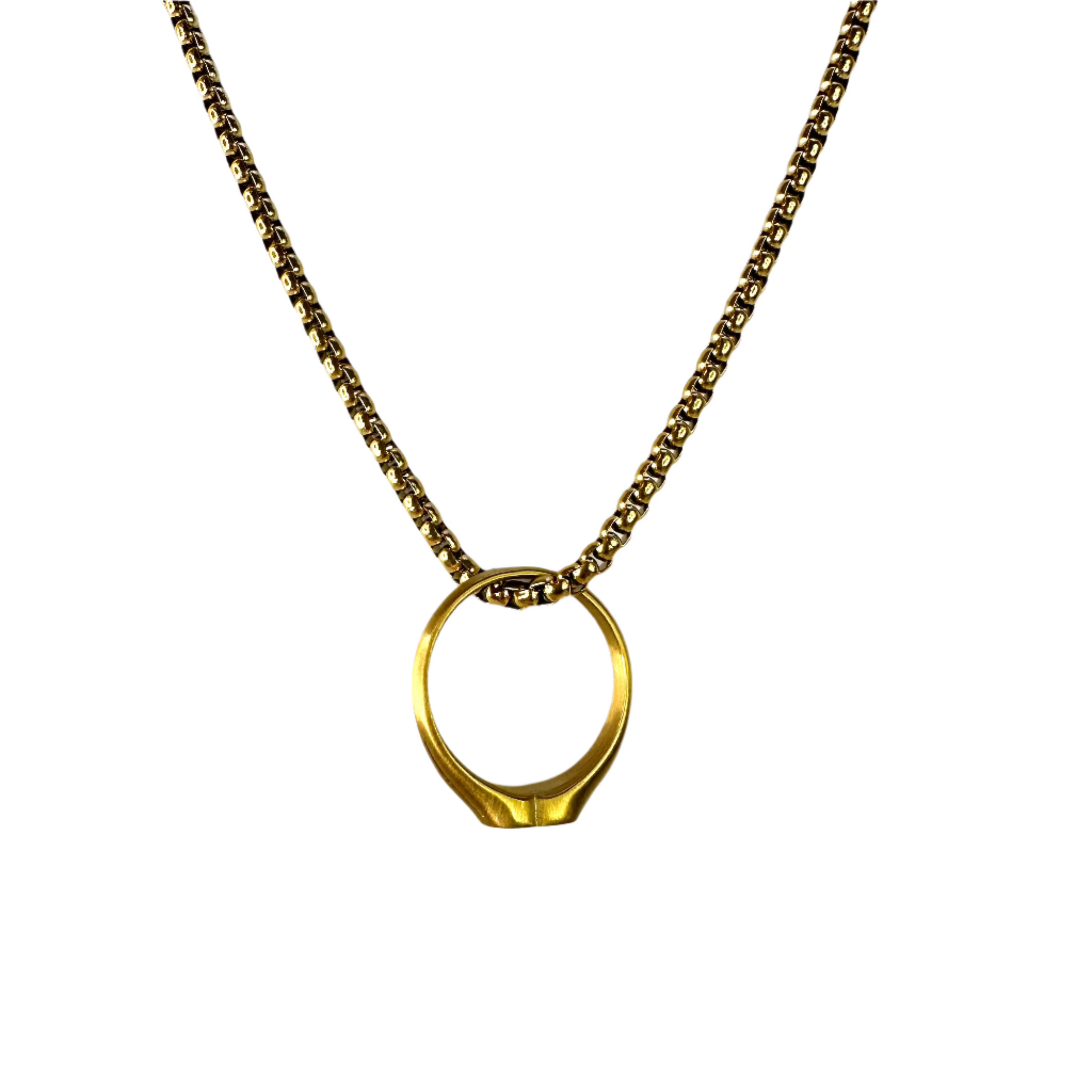 Ring Necklace - Gold