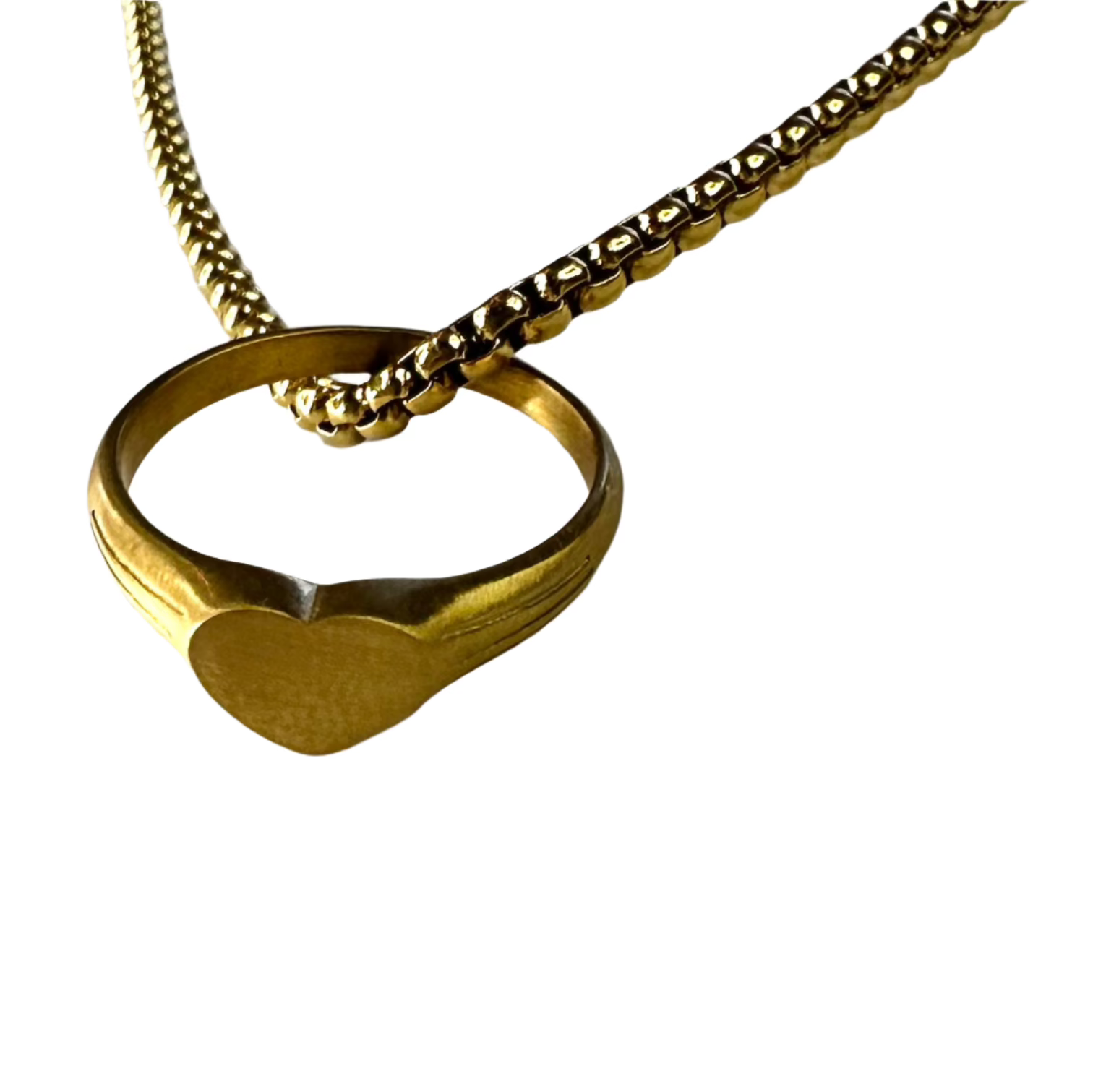 Ring Necklace - Gold