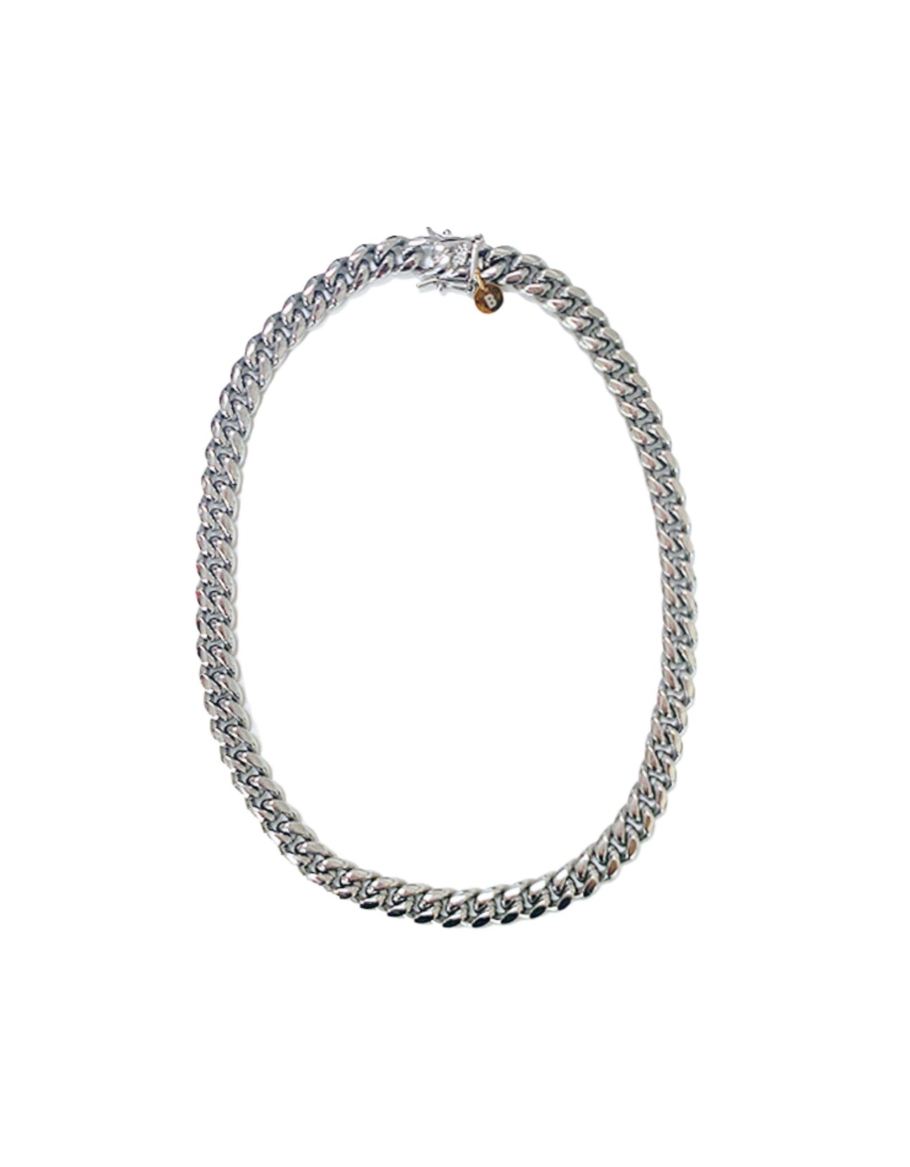 Cuban choker- Silver – Baacal