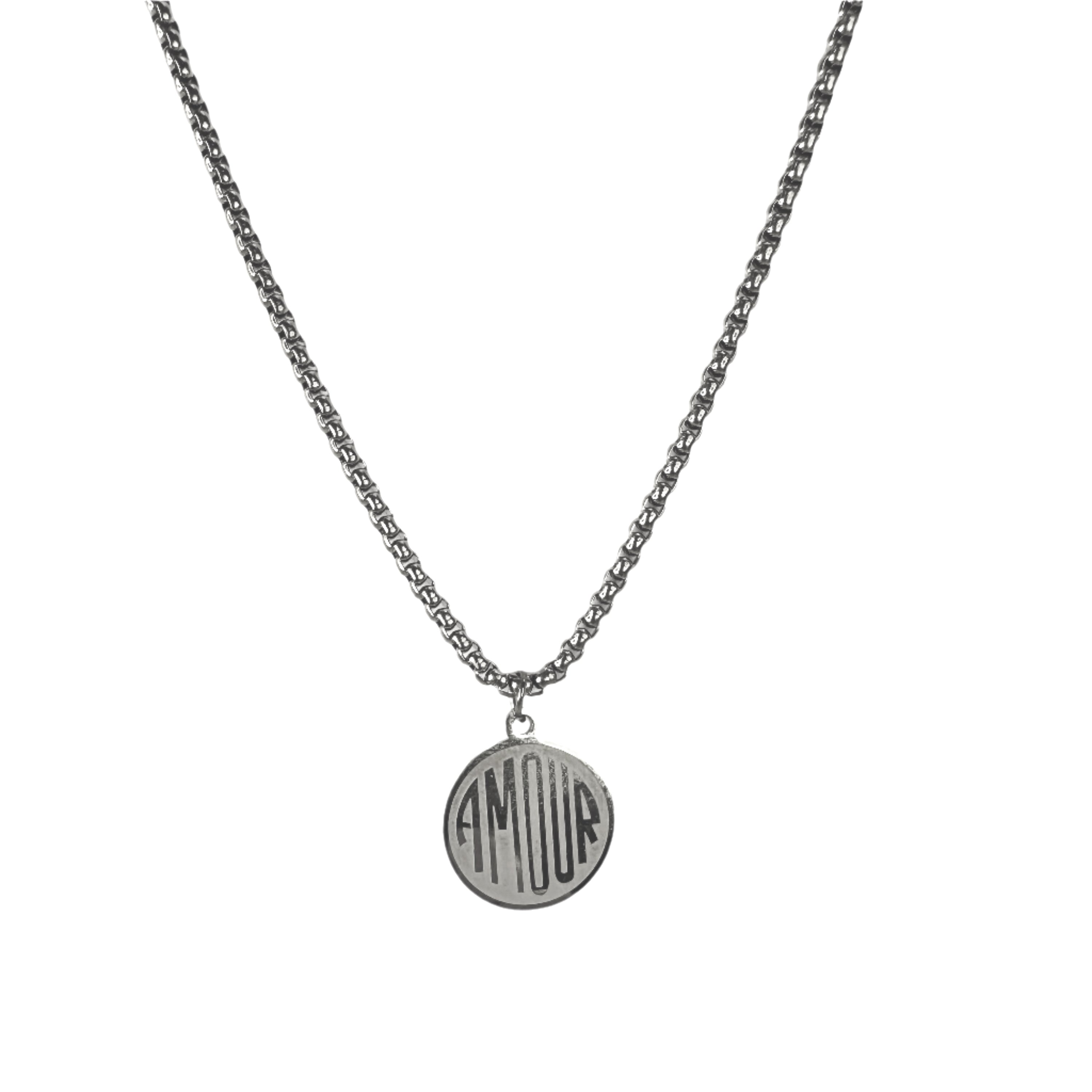 Amour Pendent Necklace - Silver