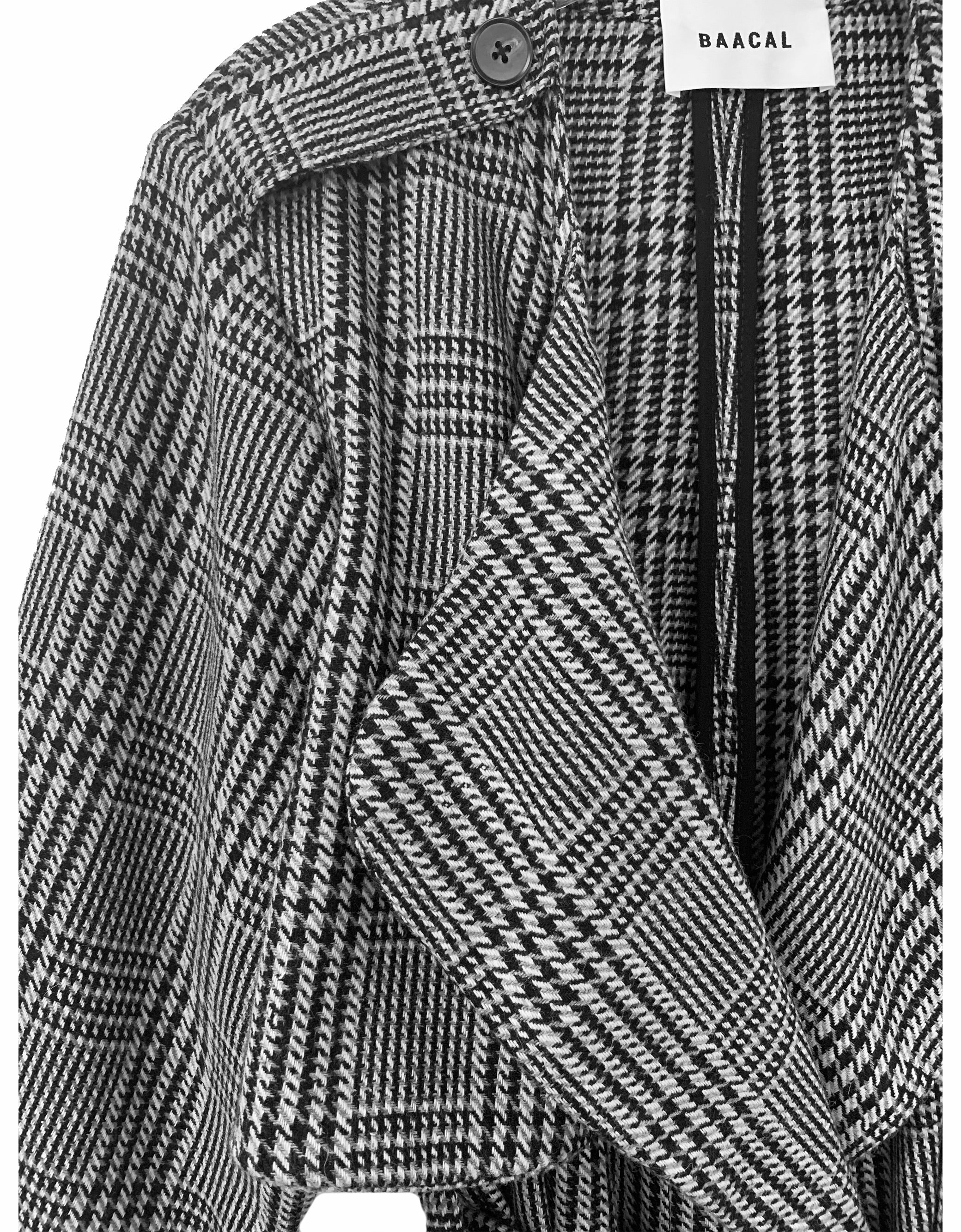 Ele Soft Trench - Houndstooth Plaid - BAACALxBECCA